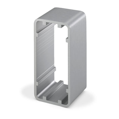 DRB-SH-N Narrow brushed stainless steel effect surface mount surround