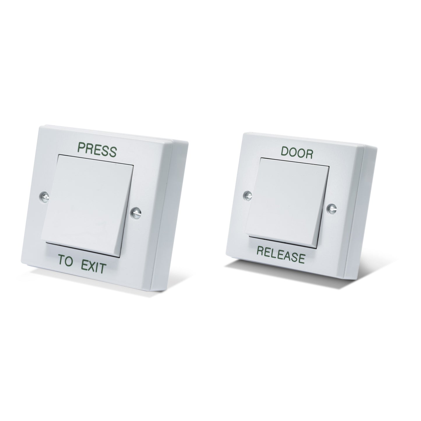 DRB001 gloss white plastic press to exit button for access control systems