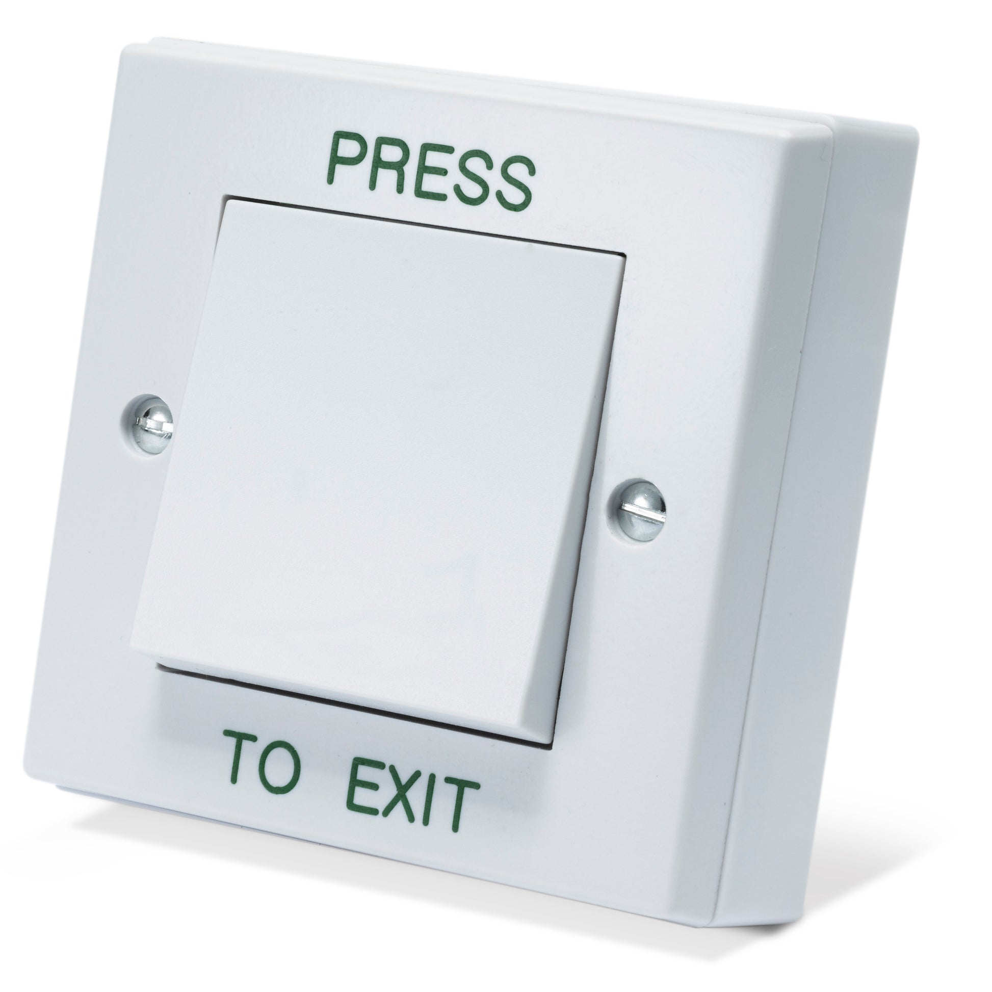 DRB001-PTE gloss white plastic press to exit request to exit button