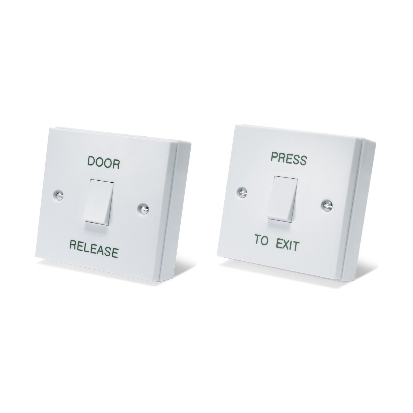 DRB001N gloss white press to exit button or door release button for access control systems