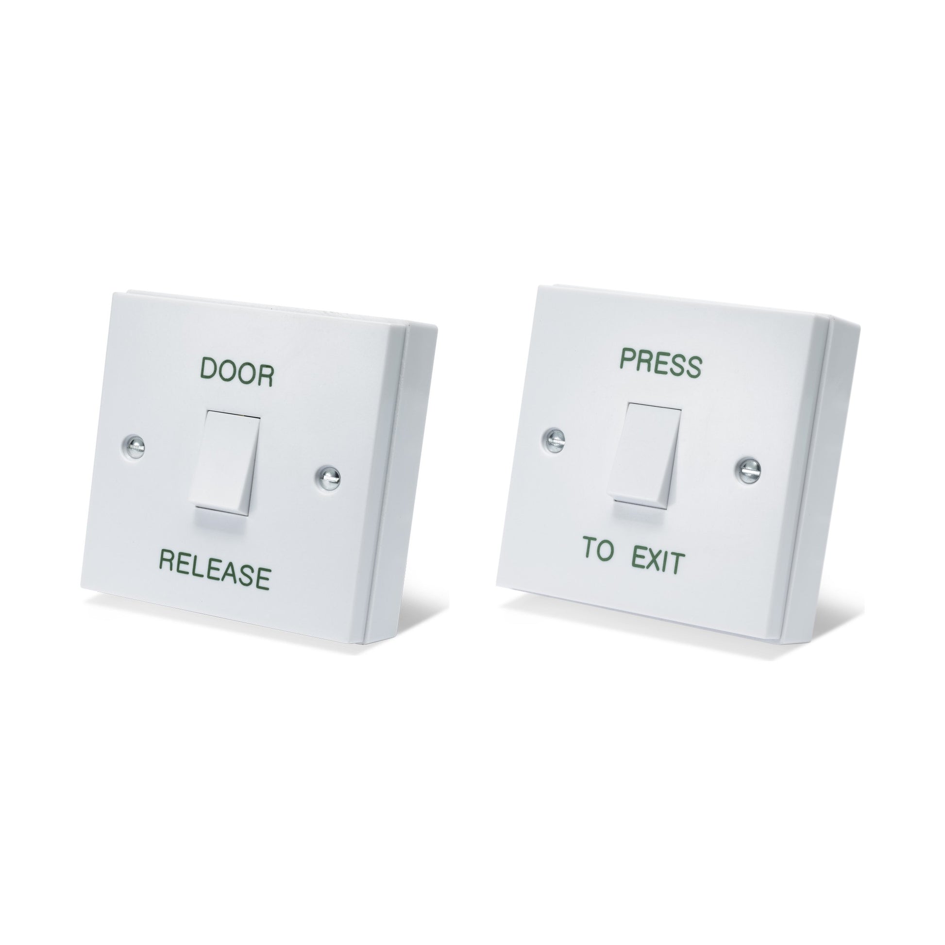 DRB001N gloss white press to exit button or door release button for access control systems