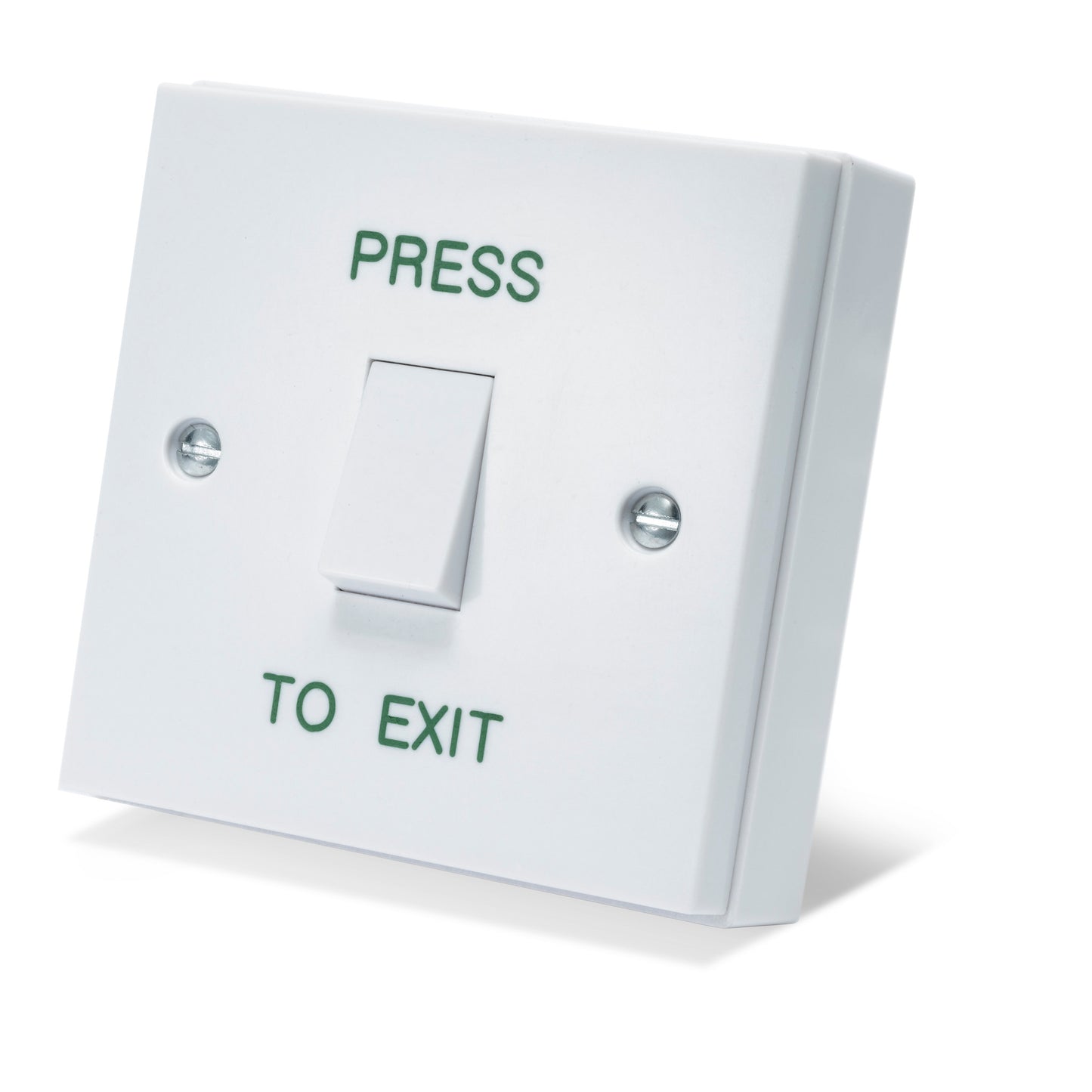 DRB001N-PTE gloss white press to exit button for door entry and access control systems
