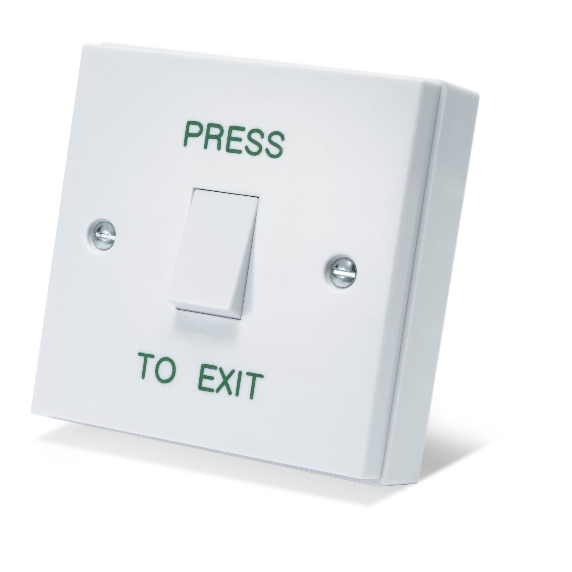 DRB001N-PTE gloss white press to exit button for door entry and access control systems