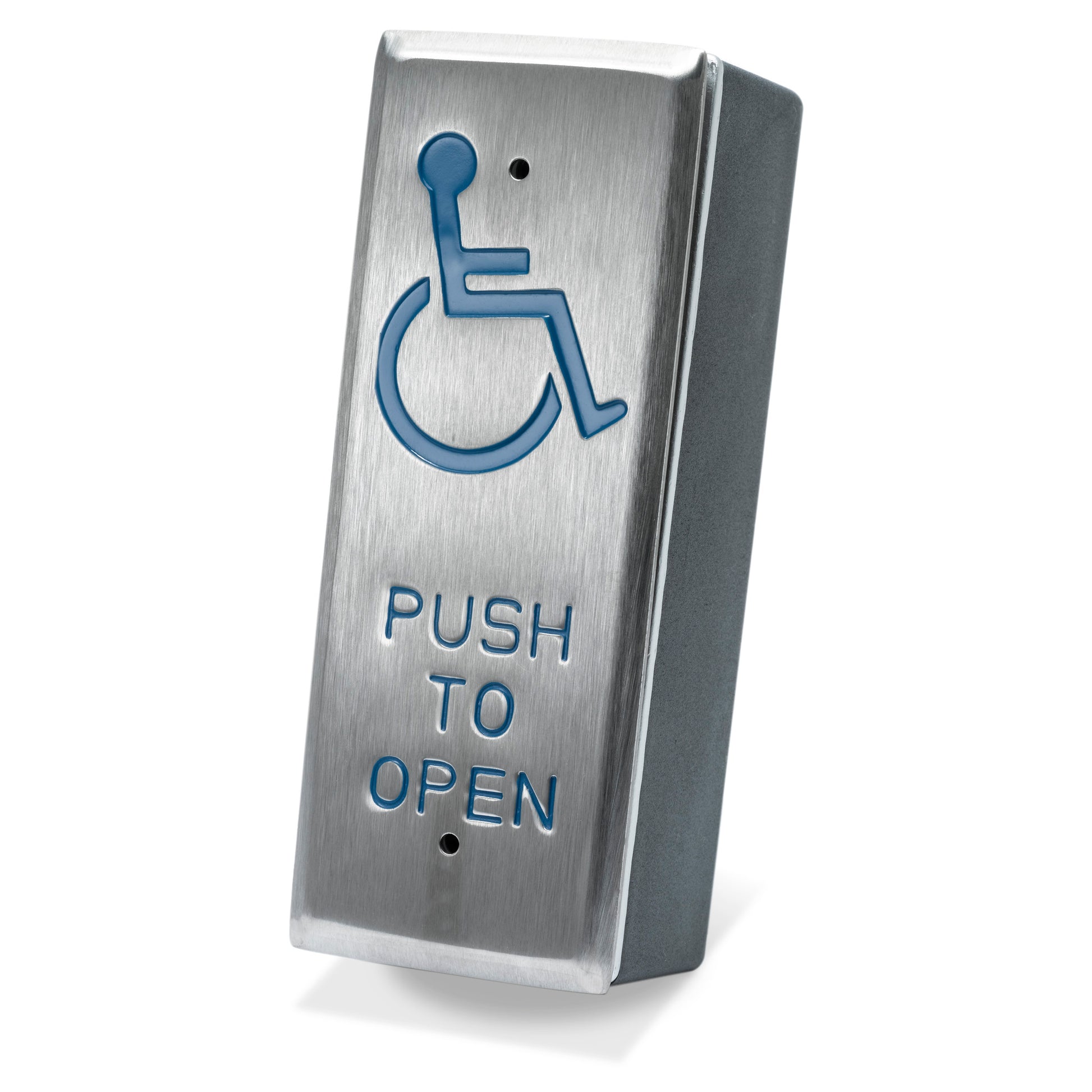 DRB002-ND stainless steel DDA press to exit button with disabled access symbol used for Automatic Door Entrances