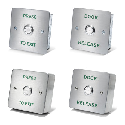 DRB002 stainless steel press to exit door release button for access control systems