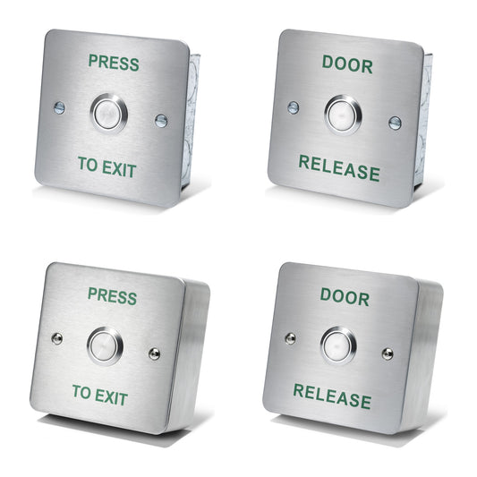 DRB002 stainless steel press to exit door release button for access control systems
