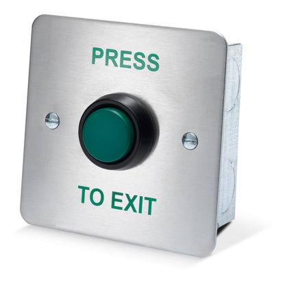 DRB003F-PTE flush mount stainless steel press to exit button for access control systems