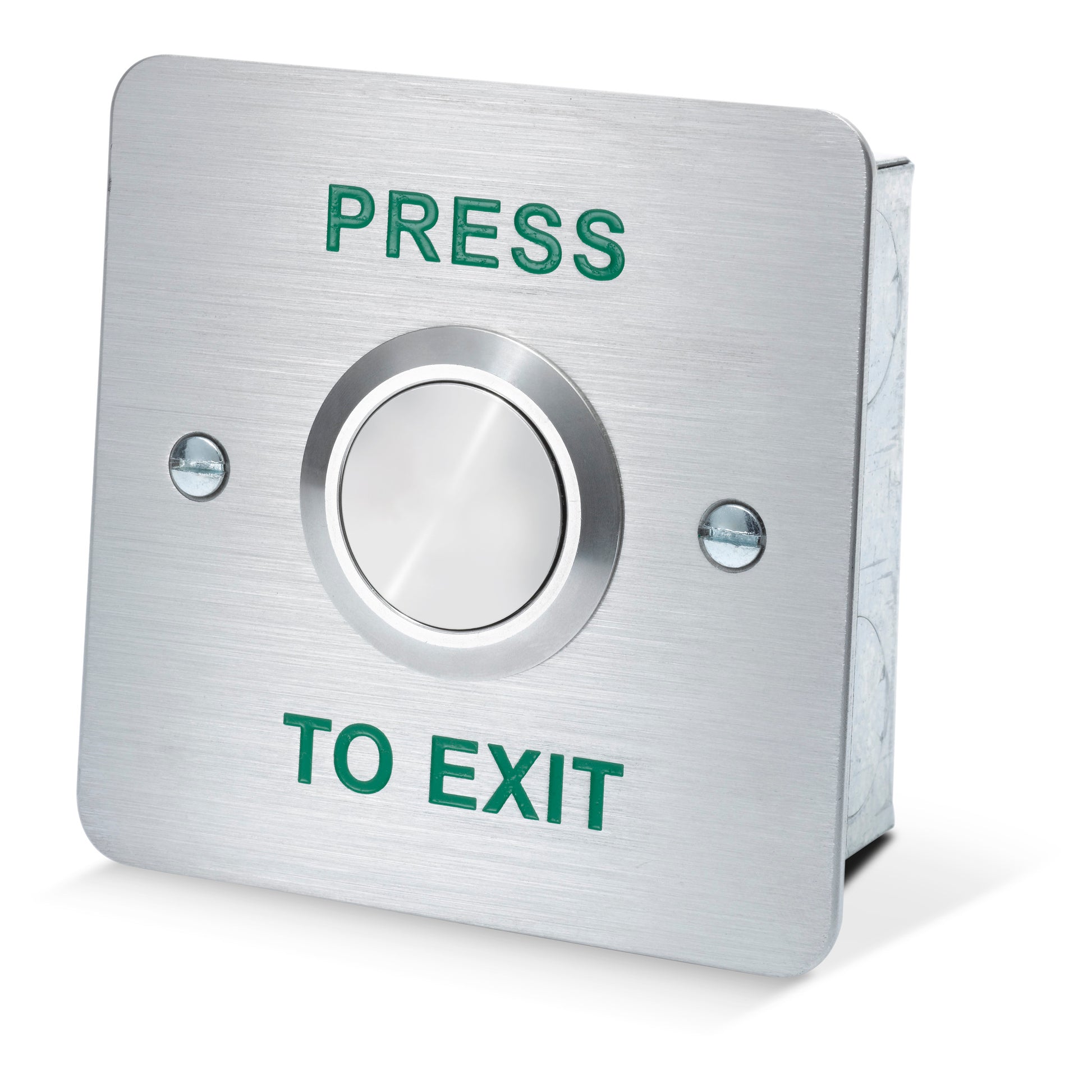 DRB006F-PTE flush mount stainless steel press to exit button for access control systems