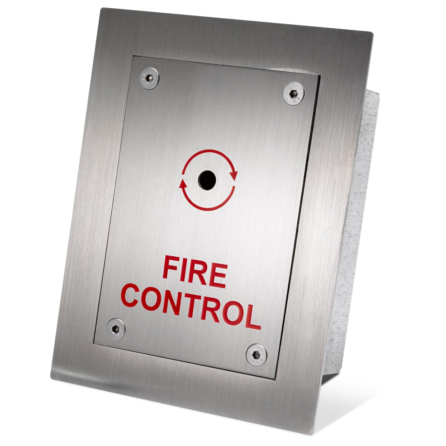 FIRE-FLUSH - Flush mount Fireman emergency switch in brushed stainless steel
