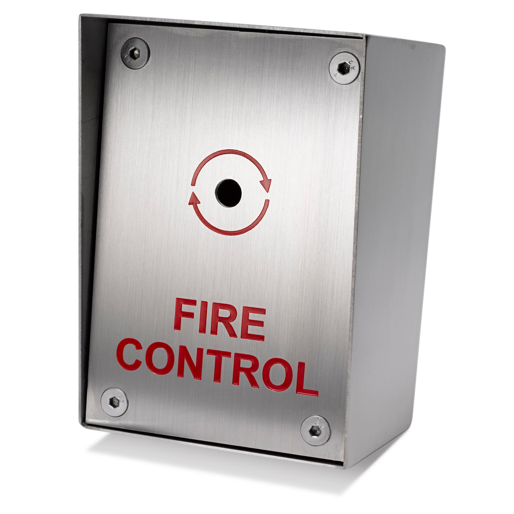 FIRE-SURFACE - Surface mount Fireman emergency switch in brushed stainless steel