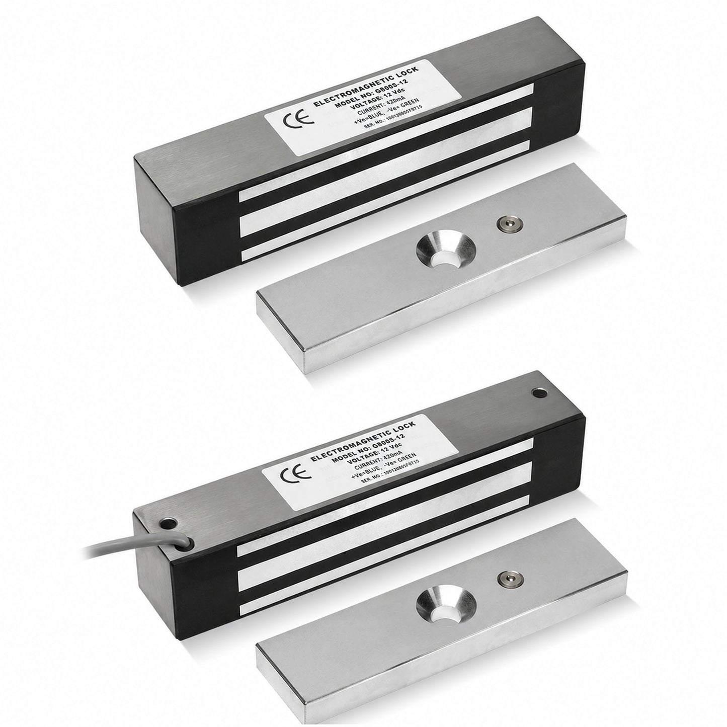 G600M / G600M-BCE monitored mini stainless steel magnetic lock with IP65 protection