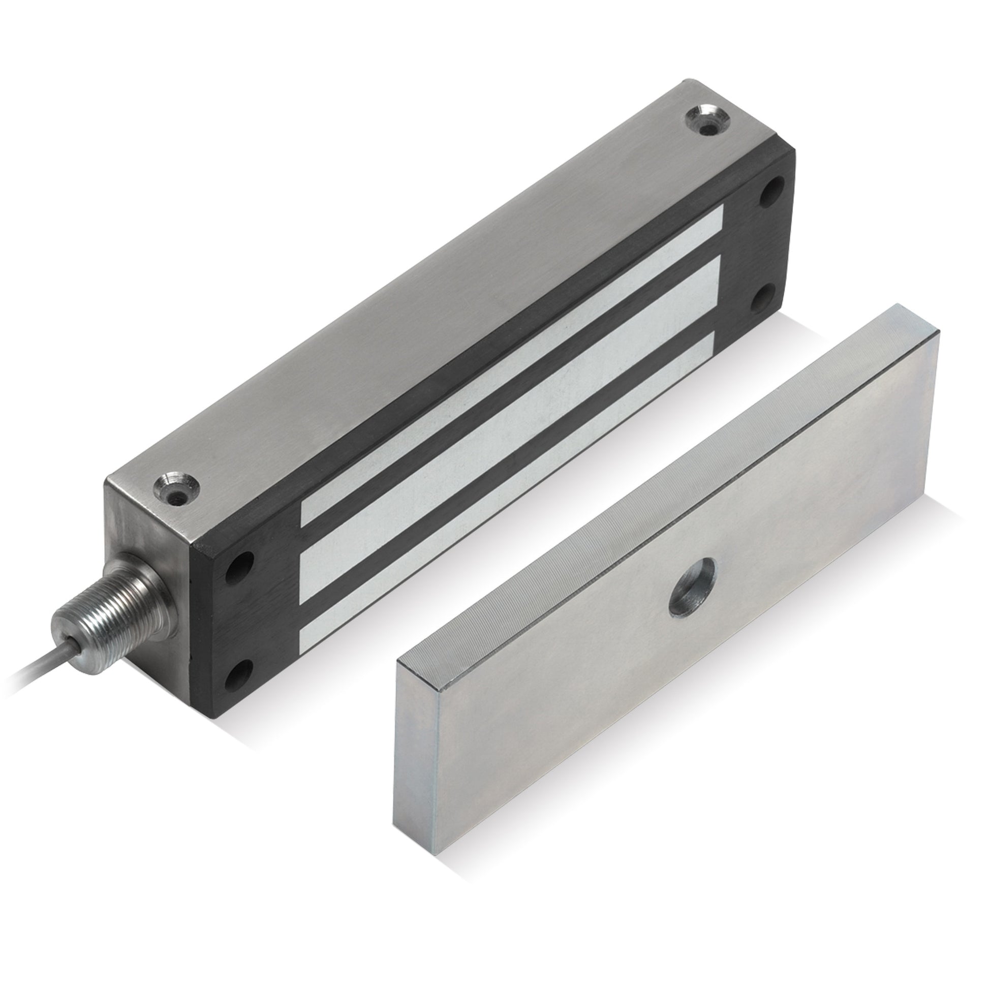 GL1200-NTBR stainless steel magnetic lock with IP67 protection and up to 1200lbs holding force