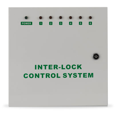 ILM600 multi-door interlock controller with 12VDC 5A output and battery charging circuit