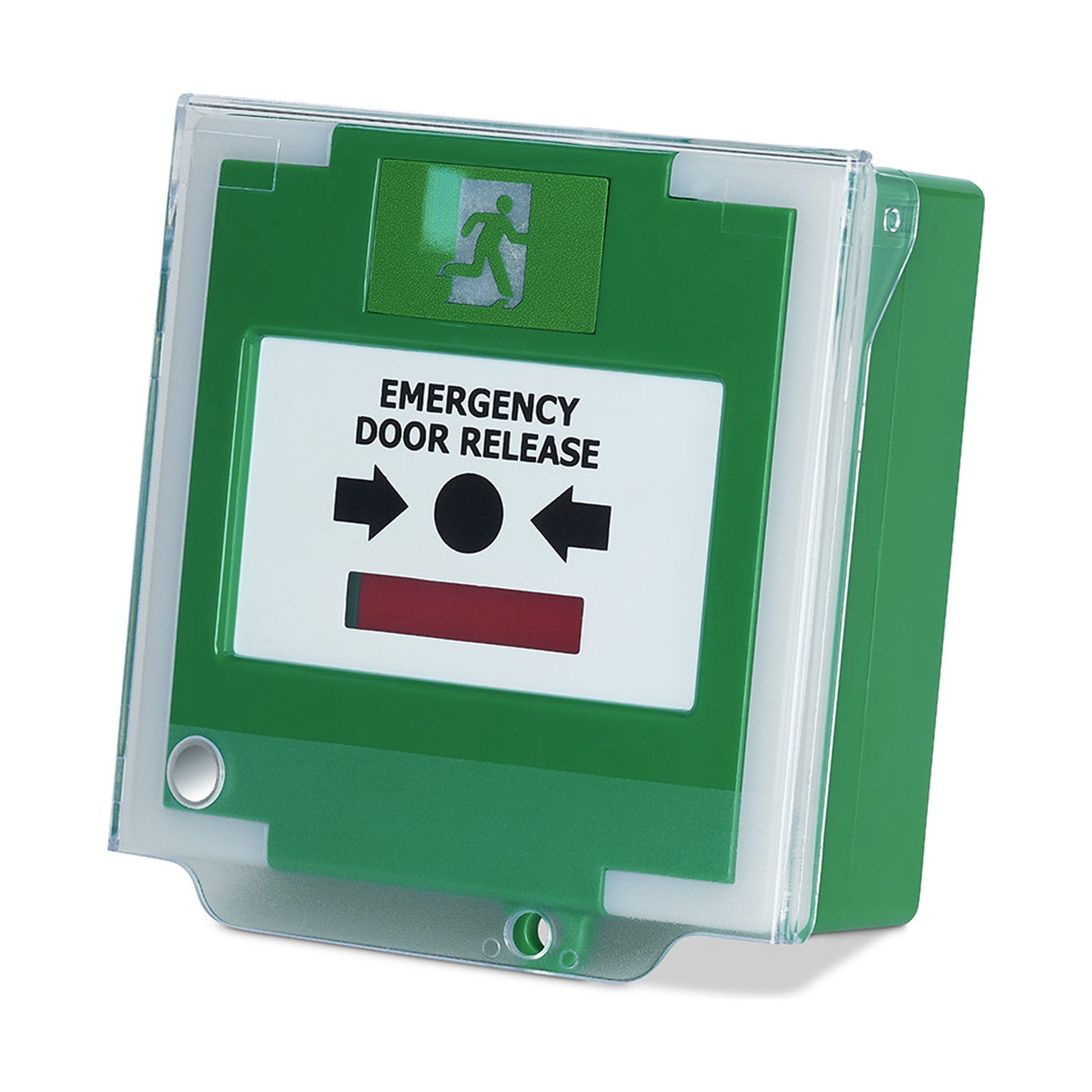 MCP330-PRO triple pole resettable illuminated emergency call point with alarmed hinged cover & sounder