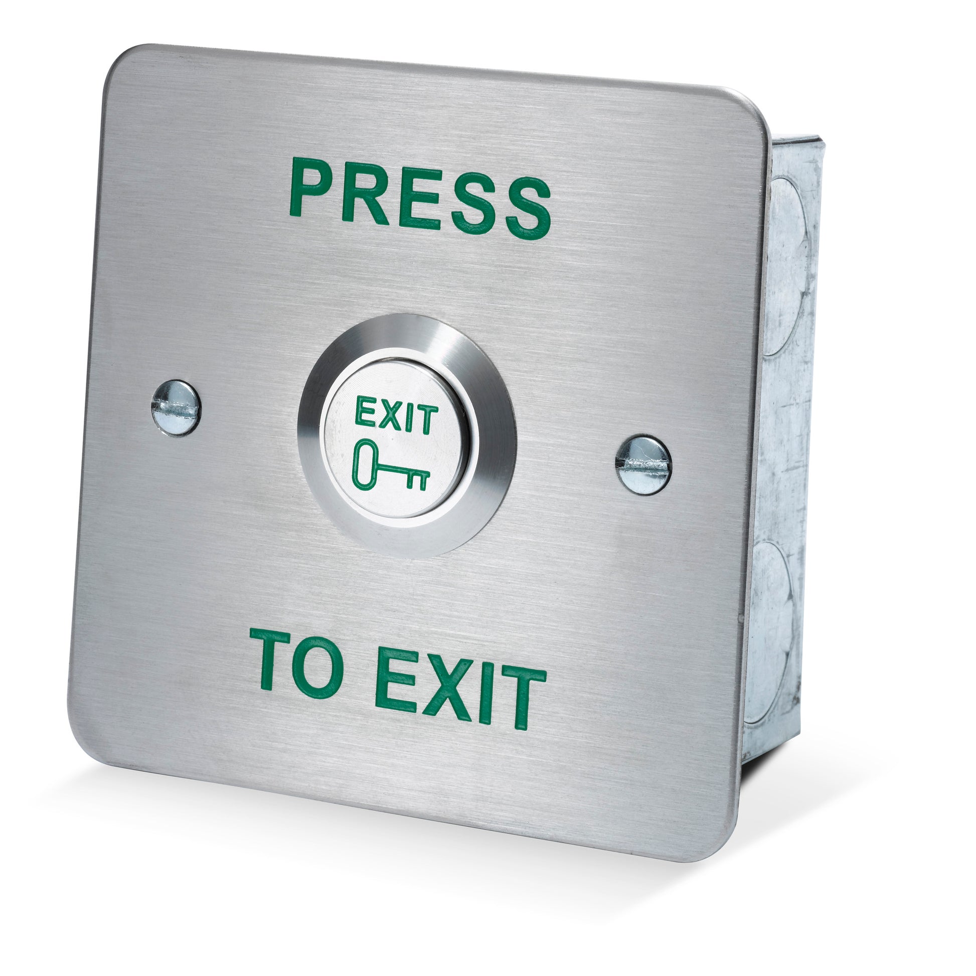 PBT-425BS stainless steel press to exit button with 19mm raised button