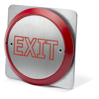 PBT-860BS-R red 85mm raised press to exit button