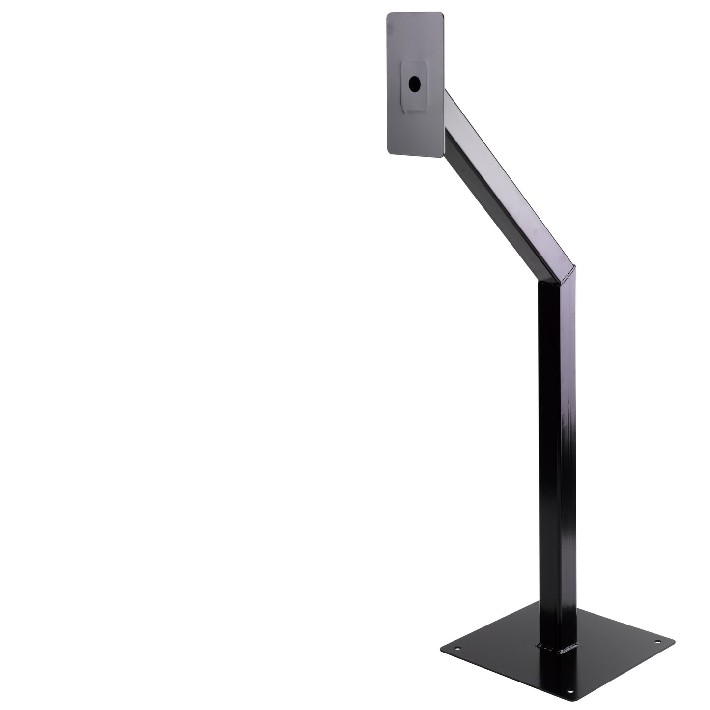 POST-M-G pedestrian height steel mounting post for intercoms and access control equipment
