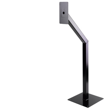 POST-M-G pedestrian height steel mounting post for intercoms and access control equipment