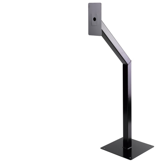 POST-M-G pedestrian height steel mounting post for intercoms and access control equipment