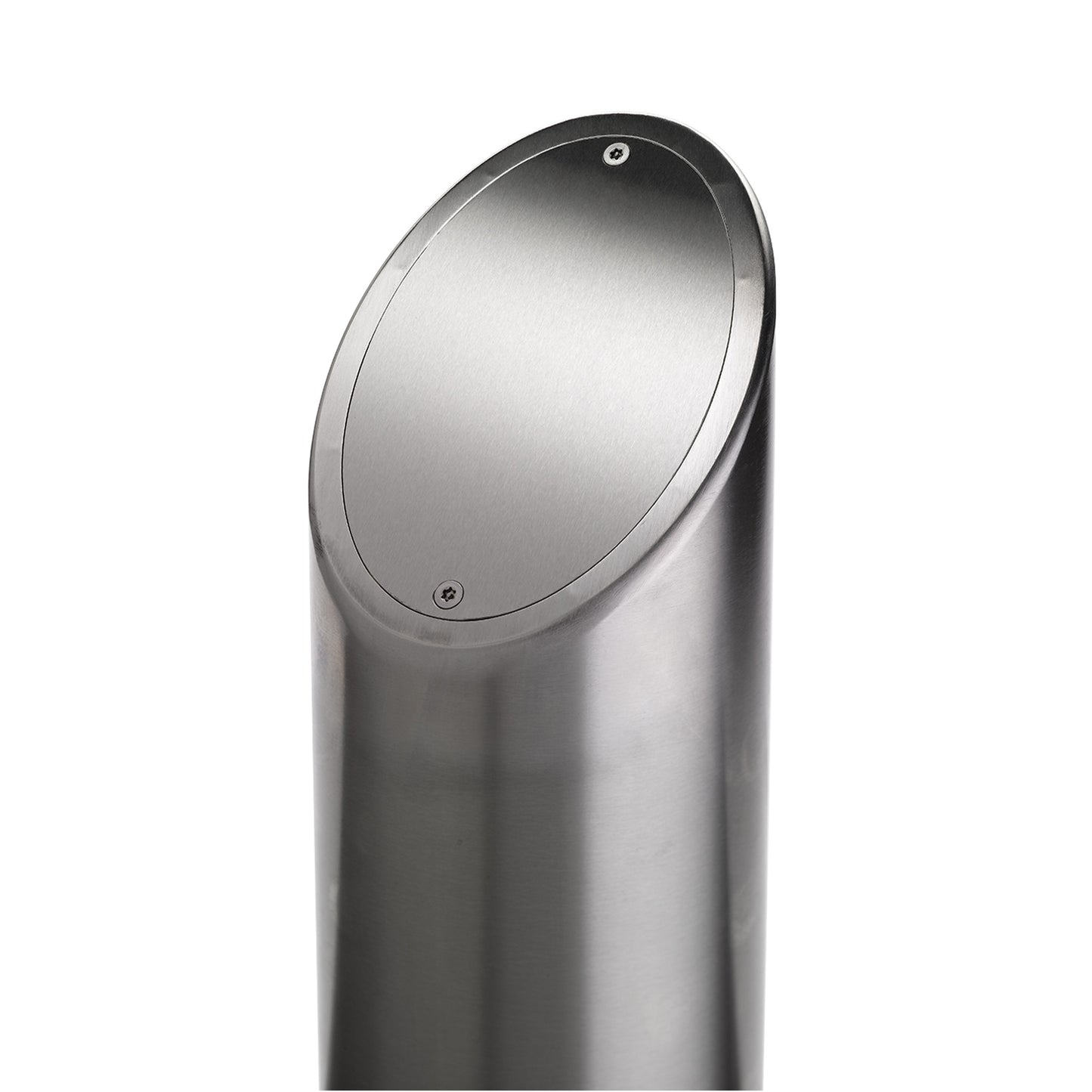 POST-SS-BG-CUT stainless steel mounting post showing the removable top plate