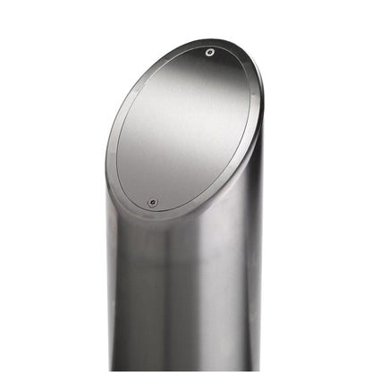 POST-SS-BG-CUT stainless steel mounting post showing the removable top plate