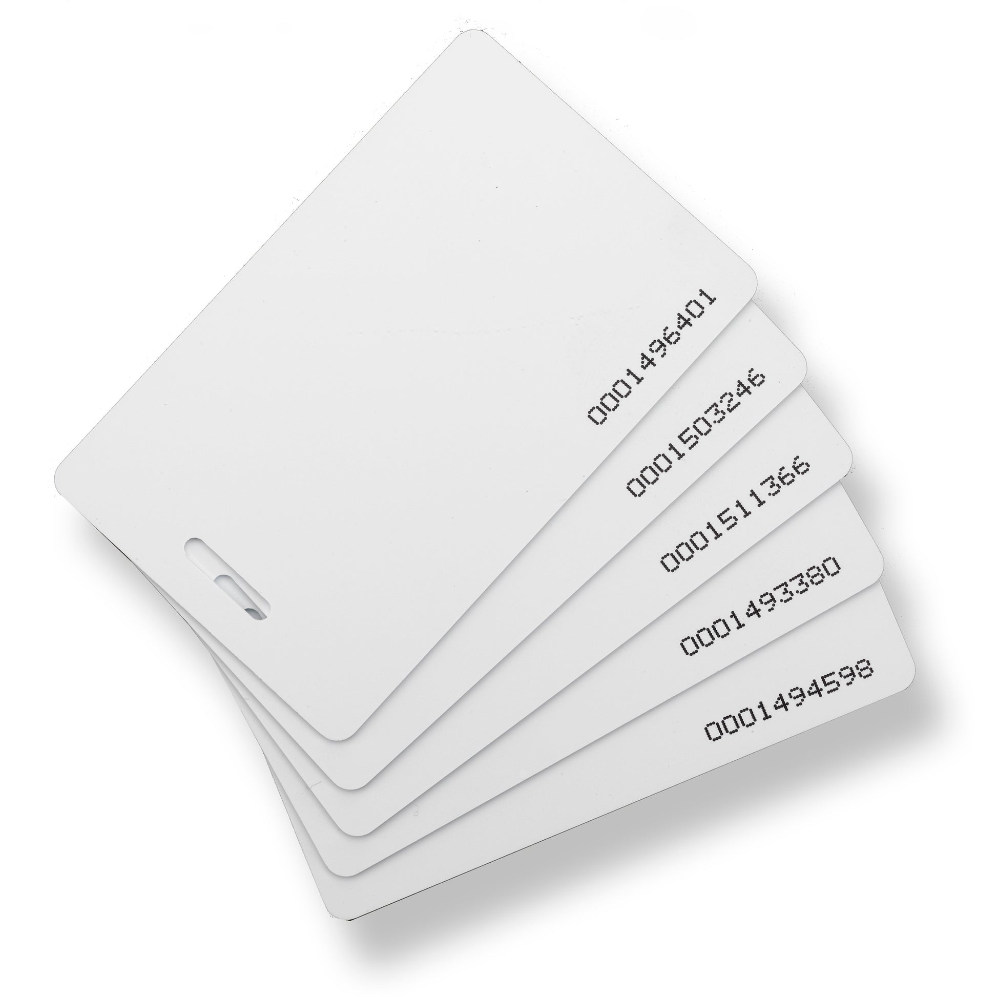 STD-PCPS White  EM 125kHz proximity card with punched hole for access control systems