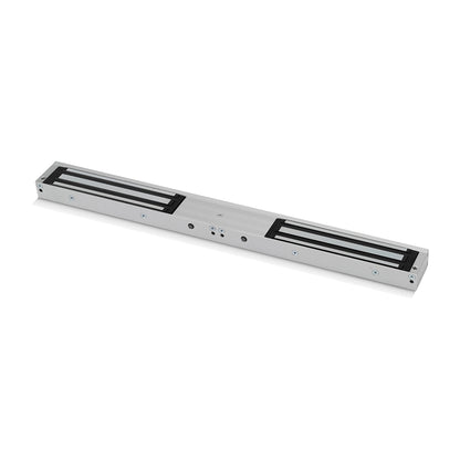 U10005DSU monitored double mini magnetic lock with door status output and lock status LED for access control systems