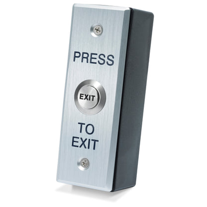 WPB-025 wireless press to exit button with brushed stainless steel faceplate